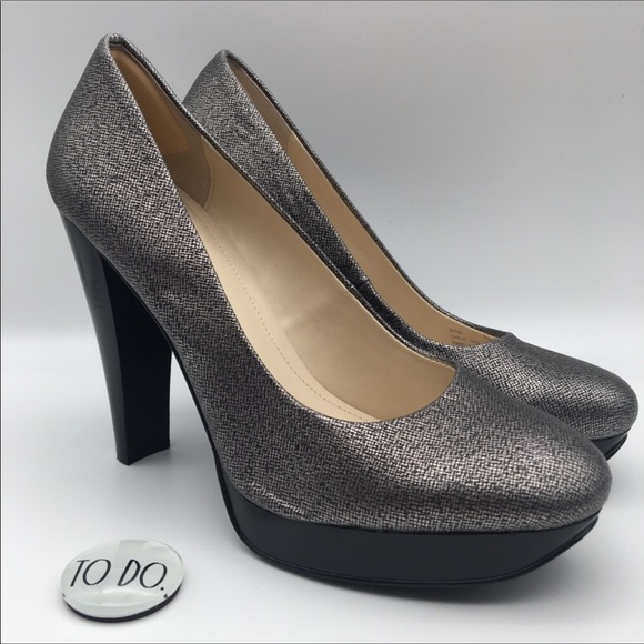 calvin klein silver pumps